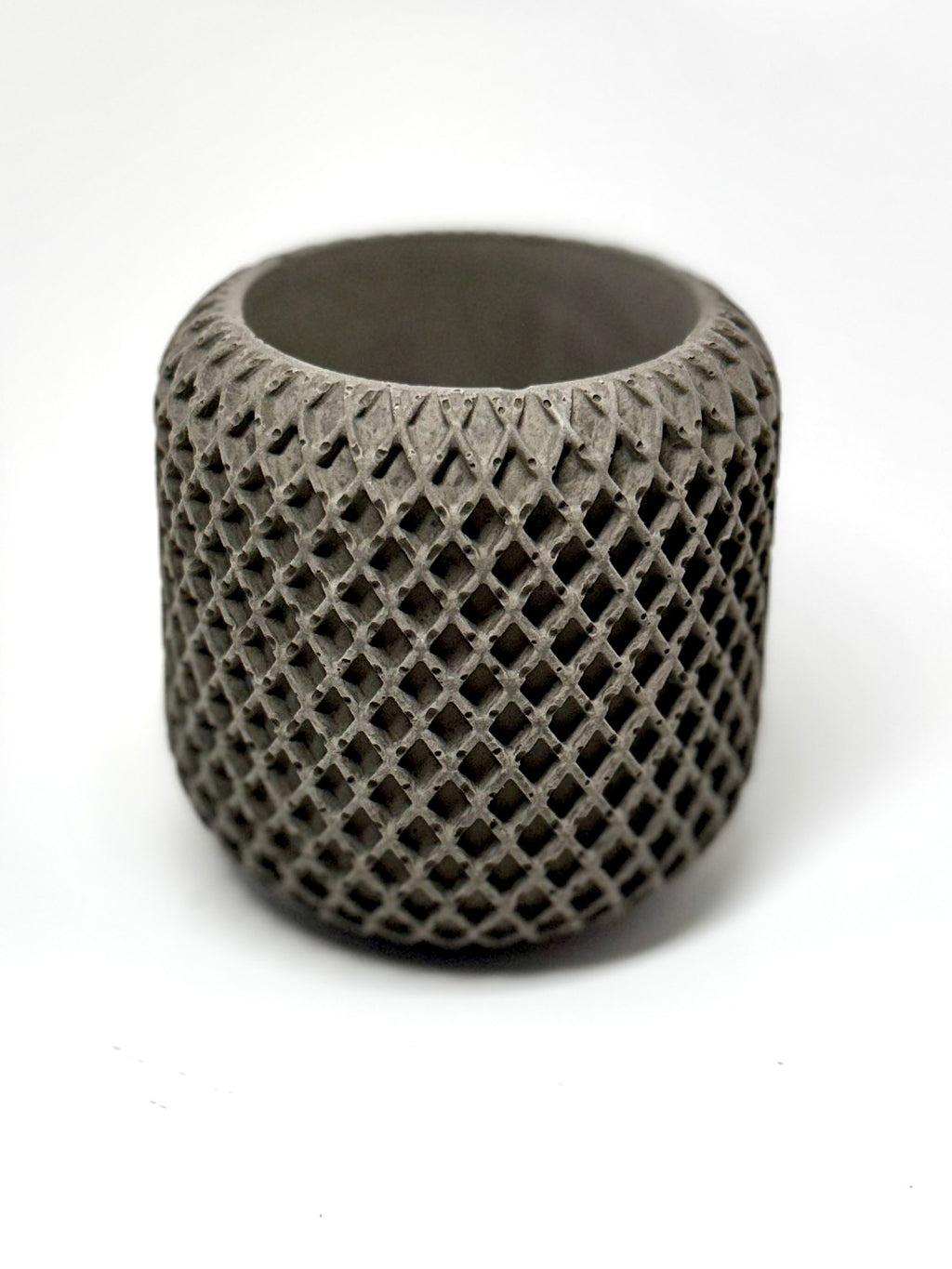 Small Geometric Concrete Candleholder