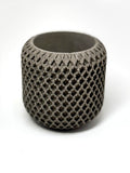Small Geometric Concrete Candleholder