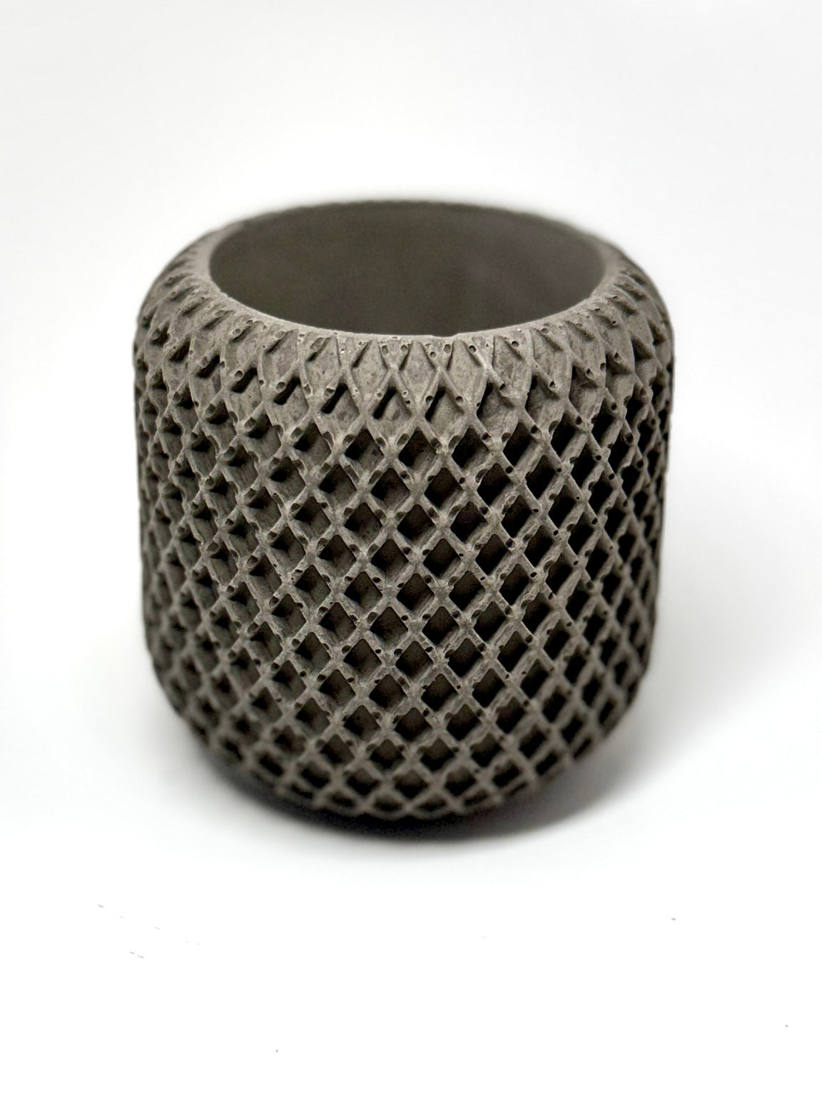 Small Geometric Concrete Candleholder