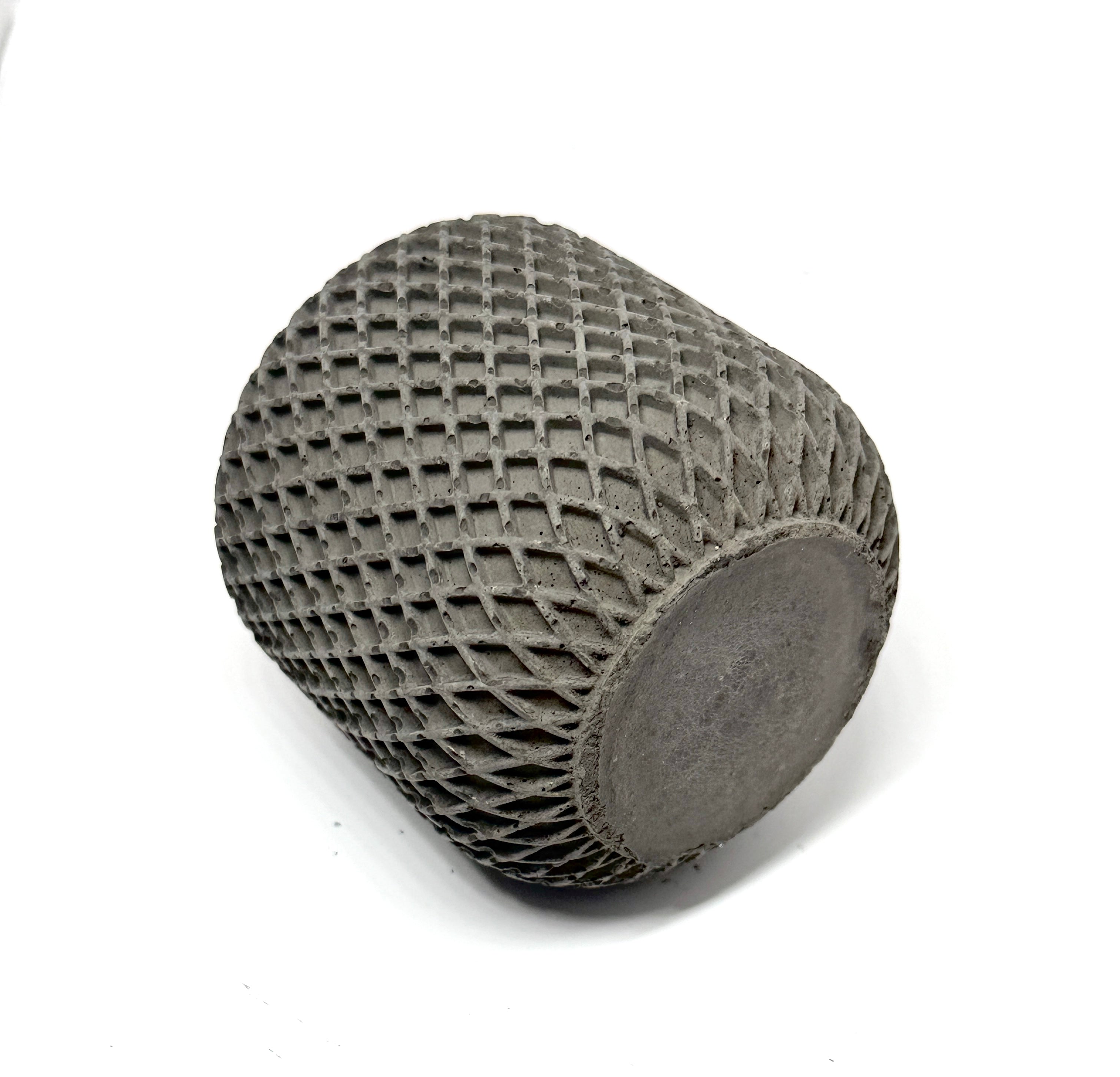 Small Geometric Concrete Candleholder