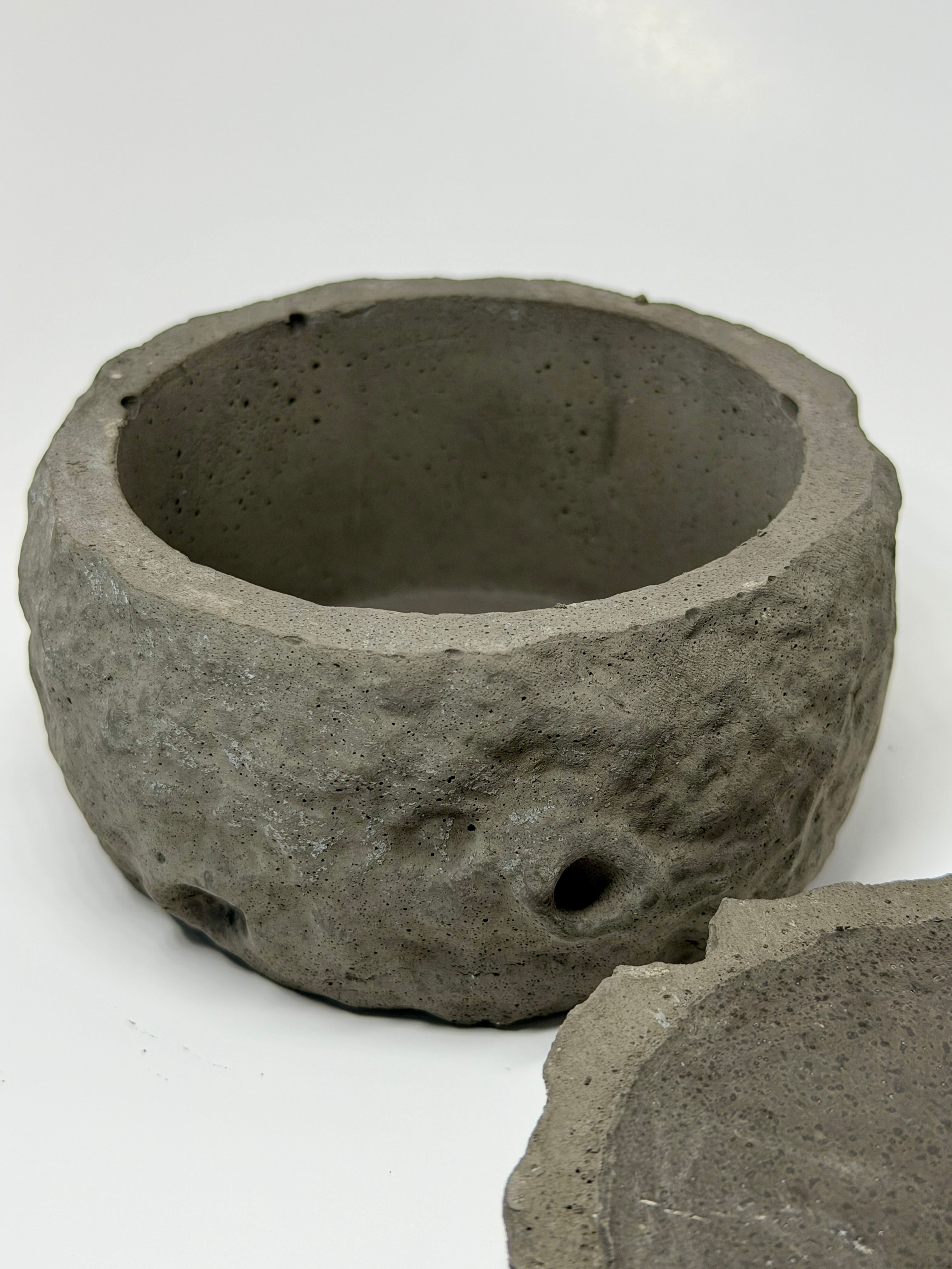Asteroid Concrete Candle Holder