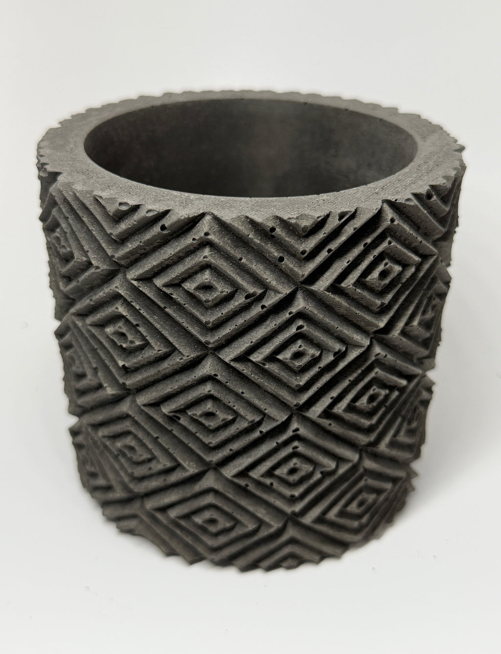 Large Geometric Concrete Planter