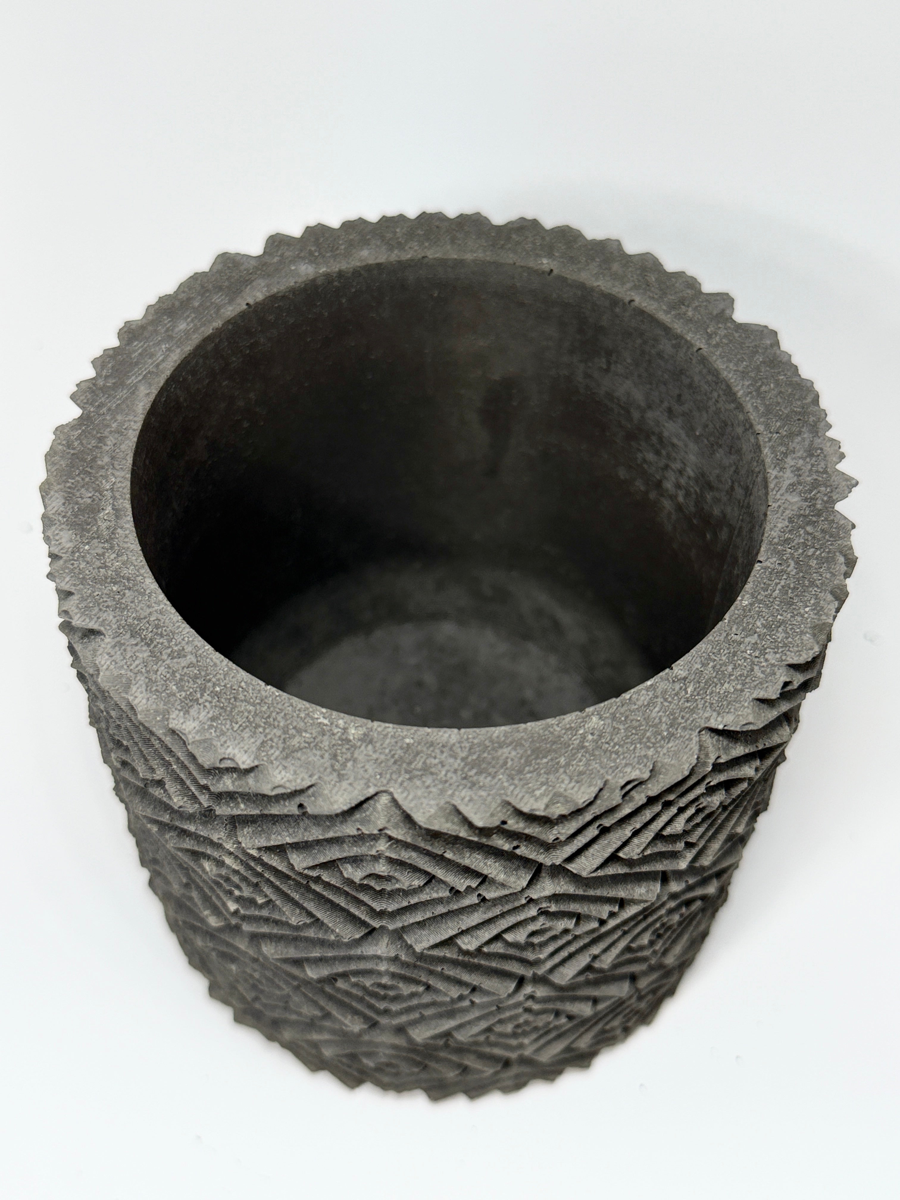 Large Geometric Concrete Planter