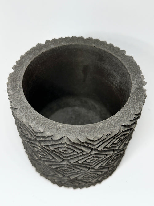 Large Geometric Concrete Planter