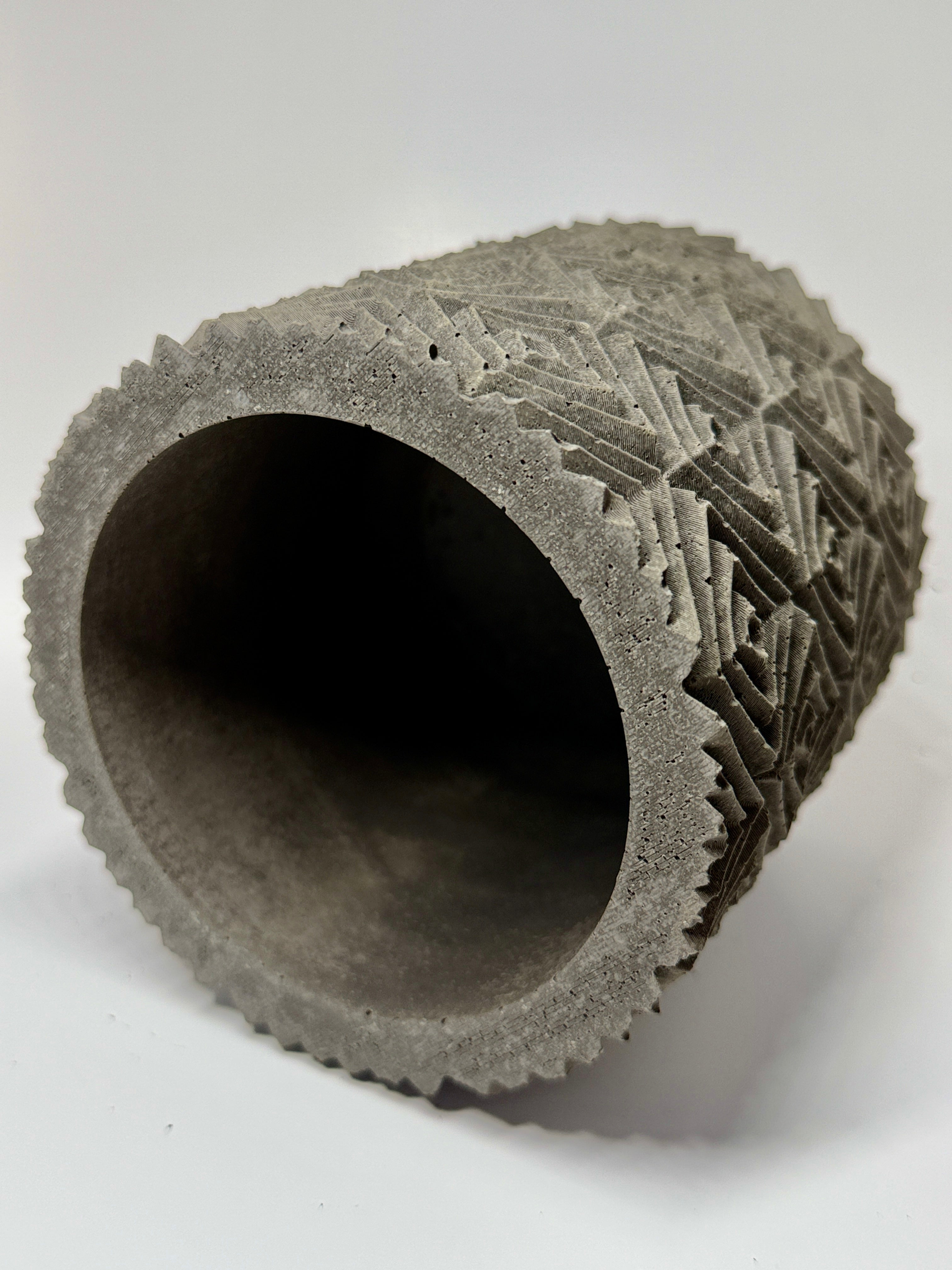 Large Geometric Concrete Planter